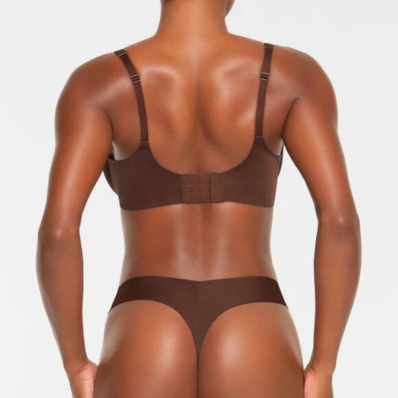 NWT SKIMS ULTIMATE PUSH UP BRA Tear Drop COCOA BROWN SIZE 32D - Picture 2 of 5